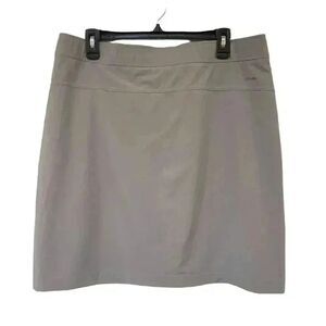 Eddie Bauer Women's Light Gray Poly/Spandex Rainier Pull On Skort w Pockets
